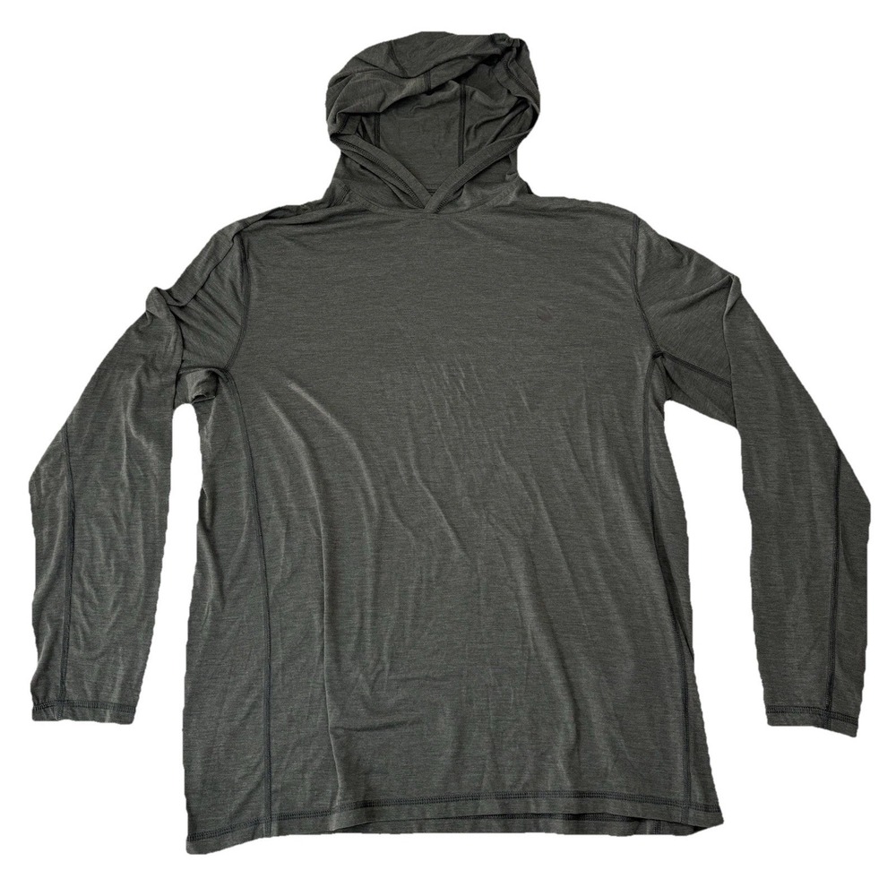 Carhartt Force Extremes Relaxed Fit Logo Hoodie Long Sleeve T-Shirt Gray Large